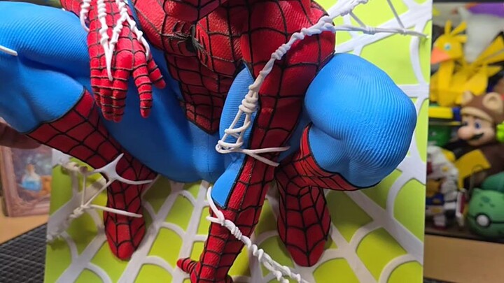 3D Printed Spider-Man Comic Poster
