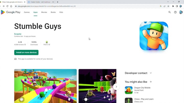 Installing Stumble Guys In Google Plays