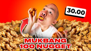 MUKBANG 100 NUGGET MCD, 1 KALI DUDUK !