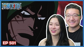 DRAGON APPEARS! GREY TERMINAL LIT! 🔥 | One Piece Episode 501 Couples Reaction & Discussion