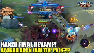 HANZO FINAL REVAMP - APAKAH AKAN JADI META SETELAH DI NERF?!? MOBILE LEGENDS