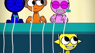 Unexpected ending children's animation two-dimensional rhythm box