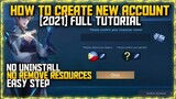 HOW TO CREATE NEW ACCOUNT [2021] FULL TUTORIAL - MOBILE LEGENDS BANG BANG