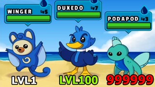 Dynamon Worl - Thu Phục 3 Pokemon Nước Chuột Bay Alien Hệ Thủy - Top Game Cực Hay Android Ios