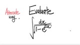Alternate way: Evaluate exp integral ∫1/√(1-e^(2x)) dx
