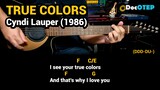 True Colors - Cyndi Lauper (1986) Easy Guitar Chords Tutorial with Lyrics Part 2 SHORTS REELS
