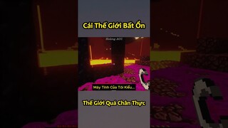 Thế Giới Minecraft Siêu Chân Thực Của Anh Đen Xì Xì 🤣 #shorts