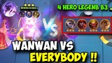 WANWAN VS 4 HERO LEGEND BINTANG 3 !! 1 VS EVERYBODY COMBO TERKUAT MAGIC CHESS SAAT INI ?? WAJIB COBA