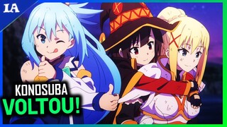 A MELHOR COMÉDIA VOLTOU COM TUDO! - Konosuba S3