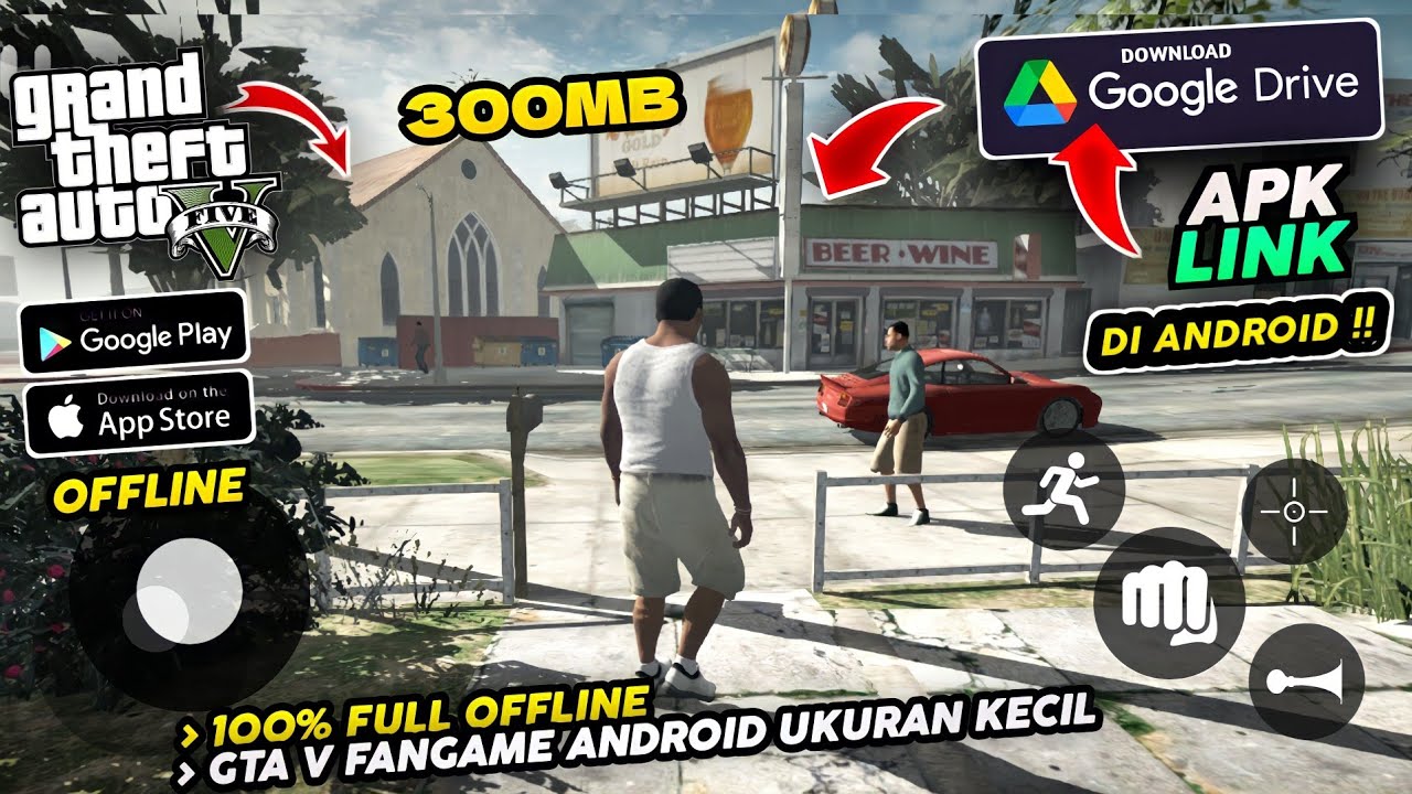 GRAFISNYA HD PARAH! CARA MAIN GTA 5 DI ANDROID FANGAME TERBARU 2022 TANPA  INTERNET, MAP LUAS, 300MB - Bilibili