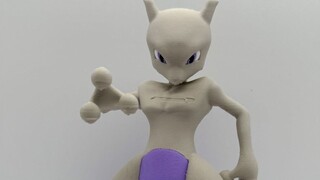 3D打印模型手办，精灵宝可梦中的超梦。