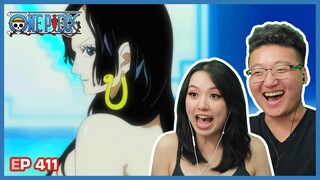 LUFFY SEES BOA HANCOCK NAKED 👀 | One Piece Episode 411 Couples Reaction & Discussion