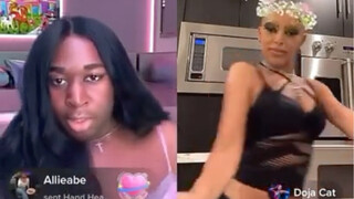 Doja Cat menari lagu Donatella milik Lady Gaga dalam siaran langsung TikTok