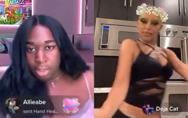 Doja Cat menari lagu Donatella milik Lady Gaga dalam siaran langsung TikTok