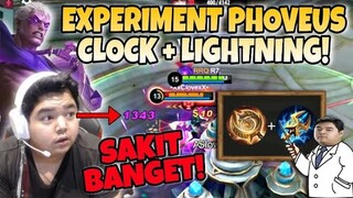 EXPERIMENT PHOVEUS CLOCK + LIGHTNING = 1X INJEK HILANG 4 BAR DARAH !! SAKIT BANGET MVP PULA !