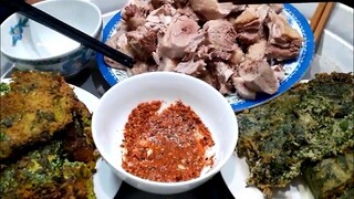 Trứng Ngỗng Chiên lá Hẹ Và Ngải Cứu Siêu Ngon | Biển Nguyễn ngọc
