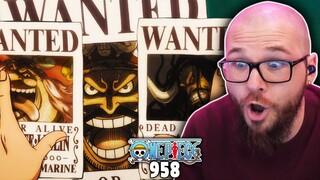 One Piece Episode 958 Reaction | NEW BOUNTIES!!!