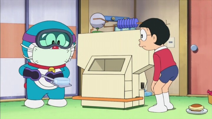 Nobita actually developed bacteria at home and made a bunch of weird things