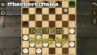 Checkers/Dama Book : Edinburgh Single