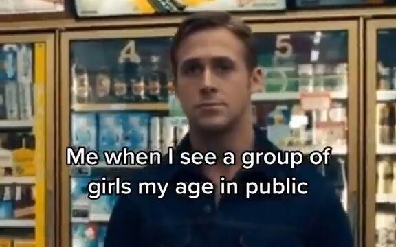 When I see a beautiful girl my age in public: