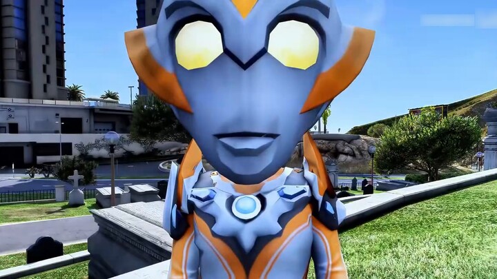 Little Tiga discovered the secret of the monster, and Diablo is using the device to absorb Ultraman'