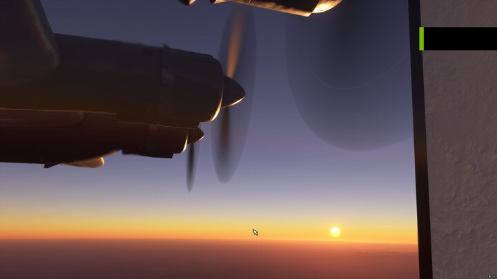 Microsoft Flight Simulator window view