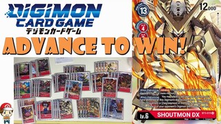 Red Shoutmon DX Advance Decks are Proving REALLY Good in the Digimon TCG! (Winning Digimon TCG Deck)