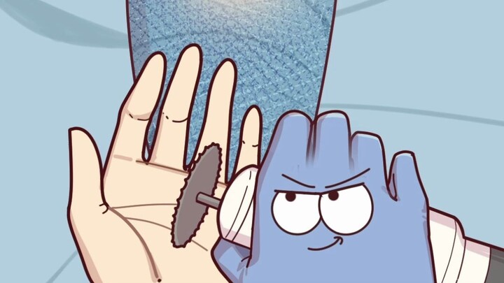 Why can’t the plaster saw cut through the leg?