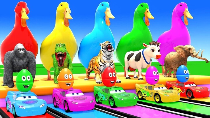 Long-Slide-Game-With-Cow-Elephant-Gorill