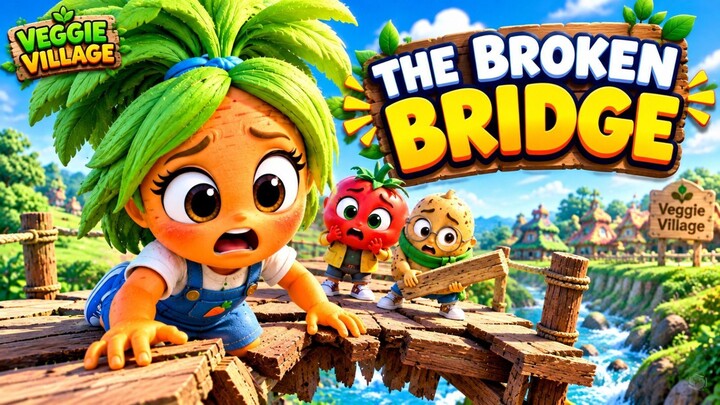 The Broken Bridge | Veggie Village 🥕🍅🥔