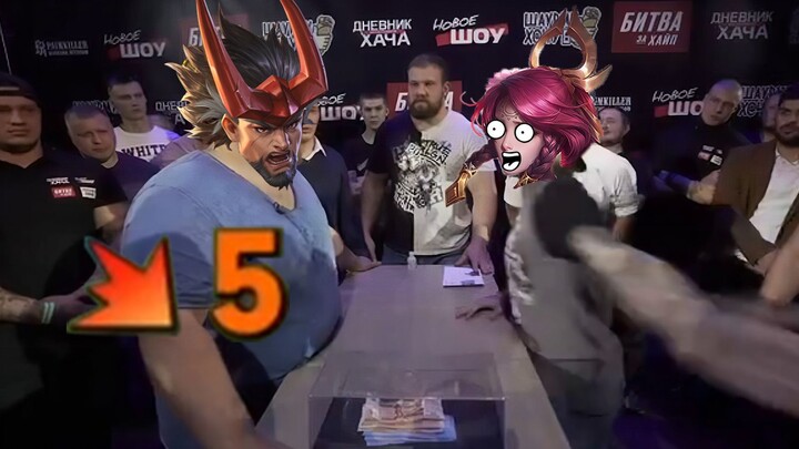 King of Glory Skins Edition: Gāluó’s normal attack smacks straight into Liánpō—five HP left! Hilario