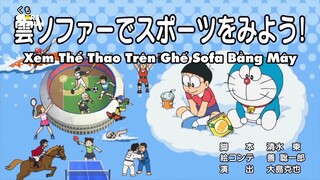 Doraemon : Nhãn dán tượng hình mọi vật - Xem thể thao trên ghế sofa bằng mây