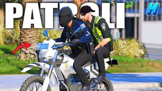 PERTAMA KALI IKUT PATROLI MENJAGA KEAMANAN KOTA SEBAGAI POLISI !! GTA 5 ROLEPLAY