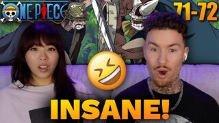 OK ONE PIECE WORLD IS CRAZY 🤣 | First Time Watching One Piece Anime! Ep 71-72