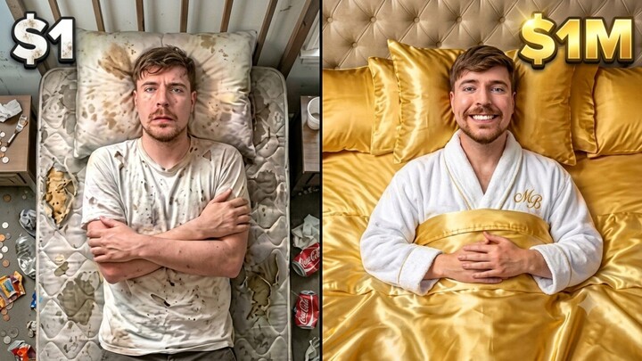 1$ vs 100000$ Hotal Room!