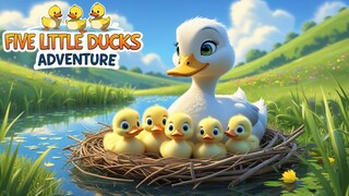 Five Little Ducks Adventure 🦆 Fun Nursery Rhyme for Kids