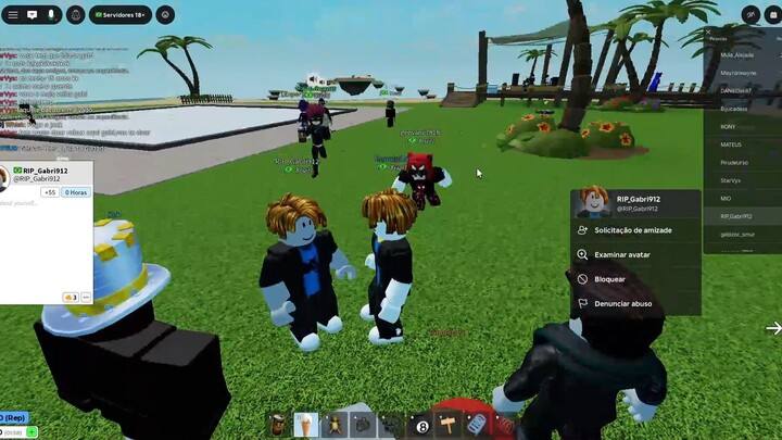 Expulsando crianças do voice do roblox