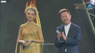 Hoa Hậu Thùy Tiên gửi lời cảm ơn Việt Nam cùng chủ tịch Nawat trên sân khấu Miss Grand Chiang Mai