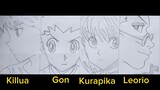 Hunter x Hunter | Gon | Killua | Kurapika | Leorio | Anime | Drawing