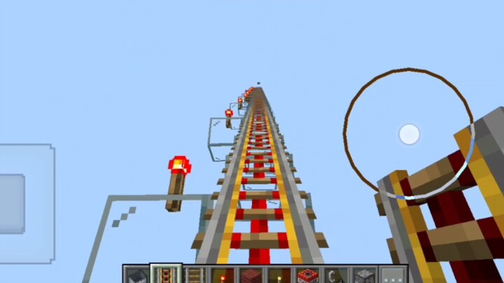 A roller coaster with a total length of about four minutes