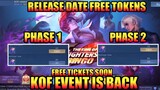 KoF Event Phase 1 & Phase 2 Free Tickets Event Release Date April 2022 All Information | MLBB