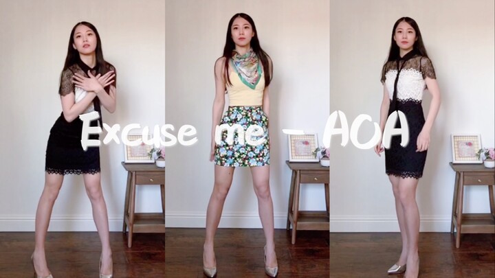 Excuse me-AOA dance cover, two sets of summer outfits