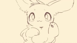 挥爪爪还会摇摆的伊布qwq（画师推特：@cco00oo