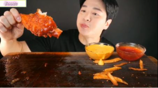 Mì tương đen và gà cay phần 5 #mukbang