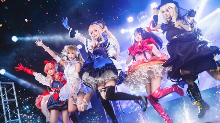Yes! We filmed a wild, mash-up medley featuring five young idols!