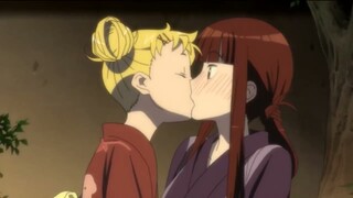 Yuri anime kiss scene best moments | Hosttest Anime Kiss | Yuri Kiss