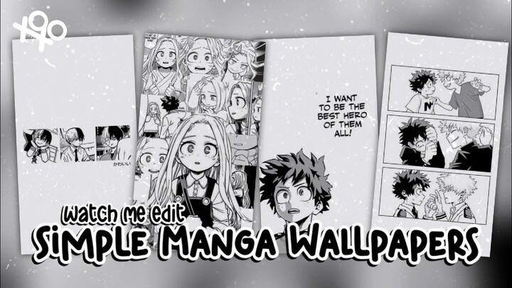 ੈ✩‧₊˚simple manga wallpapers - watch me edit | xoxoxantzu