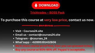 Tricktrades – BOSS Pack