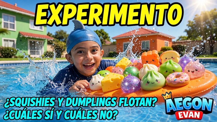 Experimento... ¿Squishies y dumplings flotan? ¿Cuales si y cuales no? Mexico