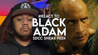 #React to BLACK ADAM SDCC Sneak Peek